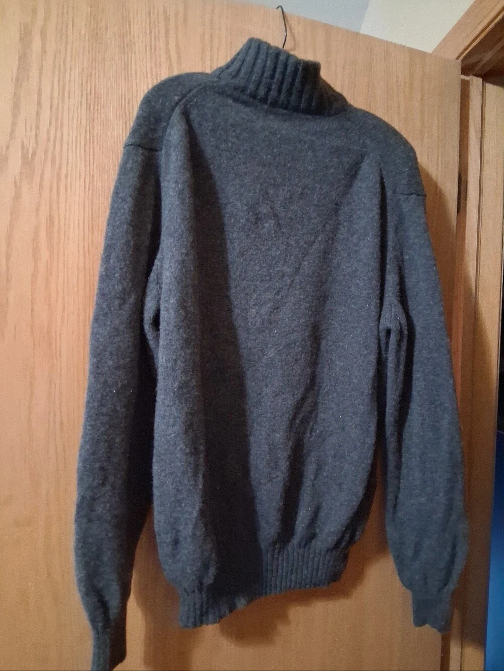 Blumarine Uomo men's sweater, 100% Wool, Size: XL, Made in Italy, Charcoal